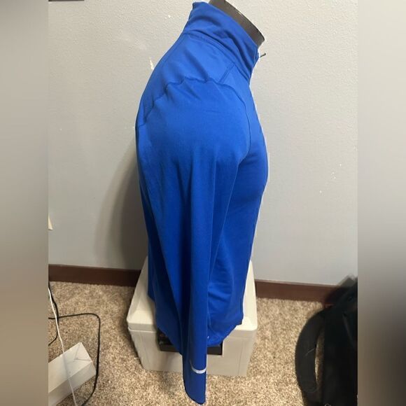 Nike DriFit Mens Small Blue Half ZIP Running Pullover - Picture 4 of 7